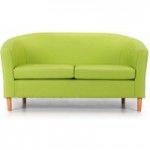 Nicole Faux Leather 2 Seater Tub Chair – Lime Green