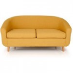 Turin 2 Seater Tub Chair – Mustard Yellow