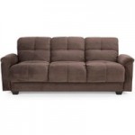 Cate Fabric Sofa Bed with Ottoman Grey