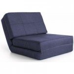 Levi Fabric Chair Bed Blue