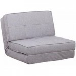 Levi Fabric Chair Bed Grey