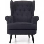 Monroe Wingback Chair Black