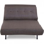 Romeo Fabric Chair Bed Brown