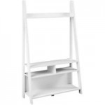 Tiva White Ladder TV Stand White