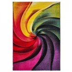 Sunrise Y498A Rug Green, Purple, Red and Yellow