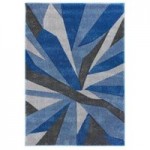 Shatter Hand Carved Rug Blue