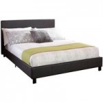 Faux Leather Black Bed in a Box Black