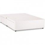 Universal Leather Divan Base – White White