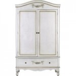 Toulouse Silver Double Wardrobe Silver