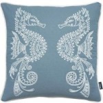 Seahorse Cushion Navy