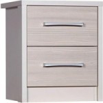 Avola Champagne 2 Drawer Bedside Cream