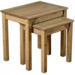 Panama Pine Nest of 2 Tables Natural