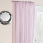 Crystal Slot Top Voile Curtains Heather