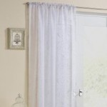Nightingale White Slot Top Voile Curtains White