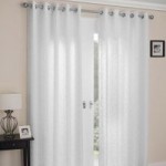 Venice Lined Voile Curtains White