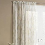 Willow Yellow Slot Top Voile Curtains Yellow