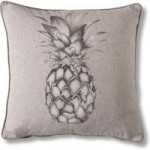 Gallery Direct Pineapple Natural Cushion Grey