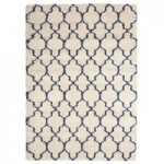Ivory and Blue Amore Rug Blue/Natural