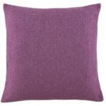Large Barkweave Aubergine Cushion Aubergine (Purple)