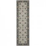 Ivory and Grey Persian Crown Runner Grey