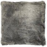 Large Verbier Grey Faux Fur Cushion Grey