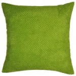 Large Chenille Spot Green Cushion Green