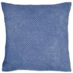 Large Chenille Spot Blue Cushion Blue