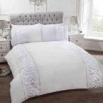 Rapport Home Provence White Duvet Cover and Pillowcase Set White