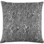 Black Zebra Cushion Cover Black