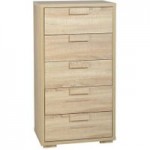 Cambourne Tall 5 Drawer Chest Natural