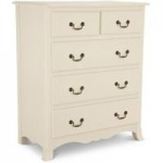 Chantilly Antique White Chest of Drawers White