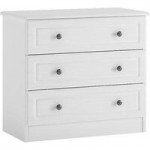 Hampshire 3 Drawer Wide Chest White