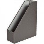 Faux Leather File Holder Grey