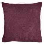 Chenille Spot Plum Cushion Plum Purple