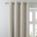 Vermont Oatmeal Eyelet Curtains Oatmeal