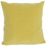 Velour Yellow Cushion Yellow