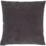 Velour Charcoal Cushion Charcoal
