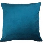 Large Cora Teal Velvet Cushion Teal (Blue)