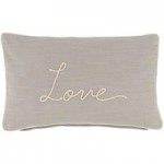 Country Love Rectangular Cushion Grey