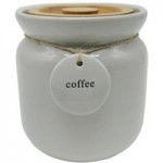 Grey Hang Tag Coffee Canister Grey