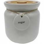 Grey Hang Tag Sugar Canister Grey