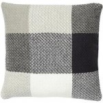 Woven Check Grey Cushion Cover Grey
