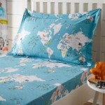 My World Reversible Duvet Cover and Pillowcase Set Blue
