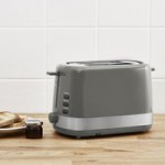 Dunelm 2 Slice Grey Toaster Grey