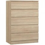 Avenue 5 Drawer Chest Brown