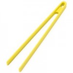 Spectrum Silicone Yellow Food Tongs Yellow