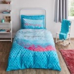 Mermazing Blue Duvet Cover and Pillowcase Set Blue