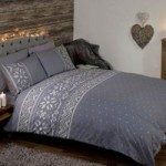 Rapport Home Nordic Grey Duvet Cover and Pillowcase Set Grey