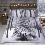 Rapport Home Winter Sparkle Duvet Cover and Pillowcase Set Multi-Coloured