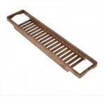 Washed Wood Bath Rack Brown